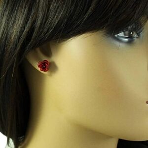 🌹 rose earrings 🌹